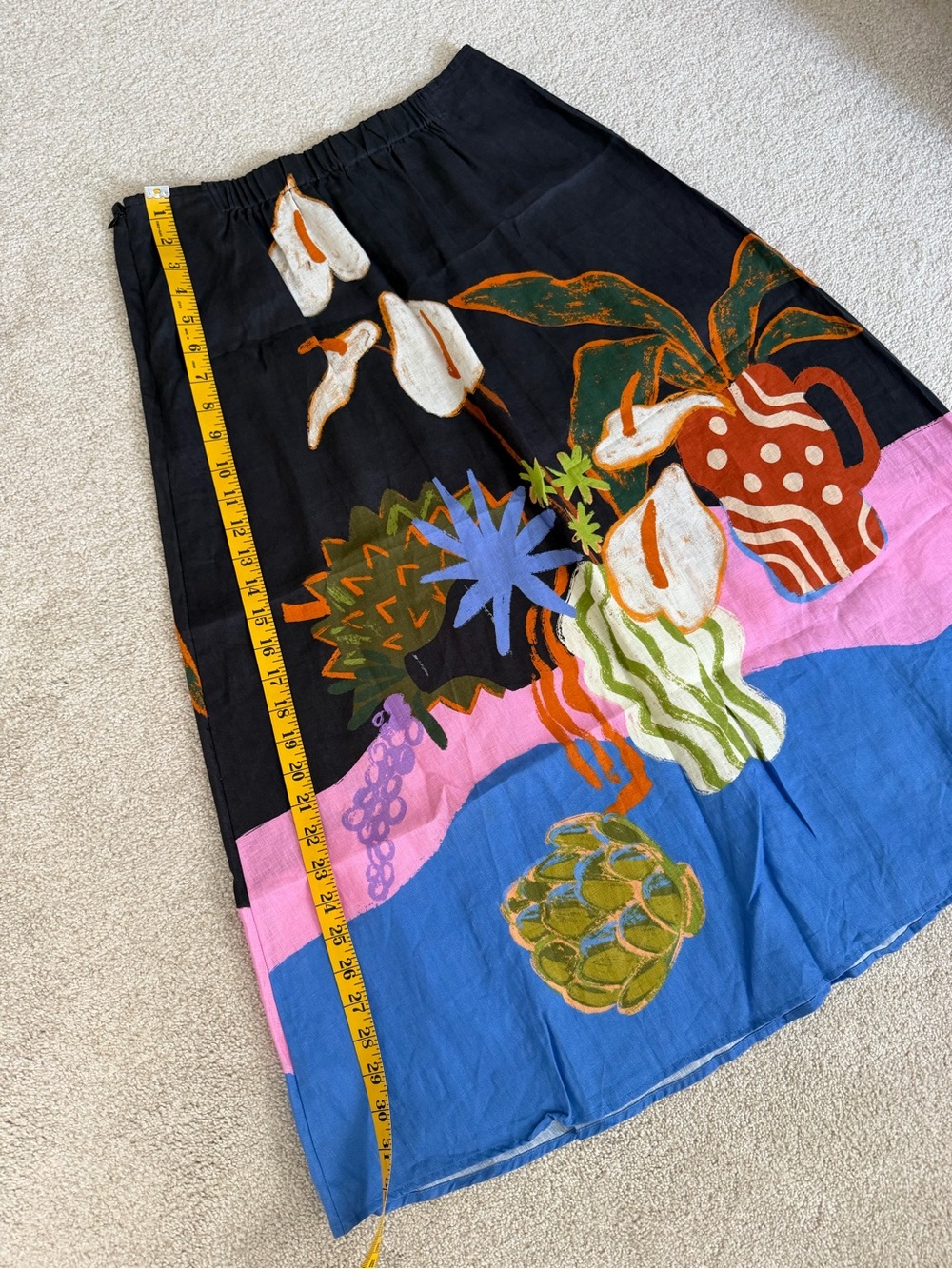 Gorman Natural Form Midi Skirt - 100% linen - size AU 10/US 6 - Picture 9 of 9